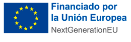Logotipo de la Unión Europea con el texto “Financiado por la Unión Europea NextGenerationEU”.