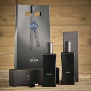 Pack regalo SUCUM con dos botellas de aceite de oliva virgen extra.
