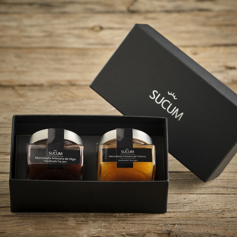 Caja regalo SUCUM Nº1 con mermelada artesana de higo y cítricos